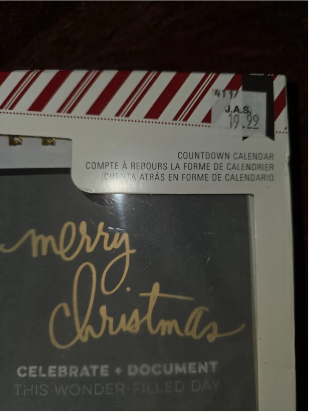 FINAL MARKDOWN Heidi Swapp Christmas countdown calendar NEW‎